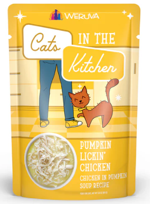 Weruva Cats in the Kitchen Pouch, 3 oz, Pumpkin Lickin' Chicken