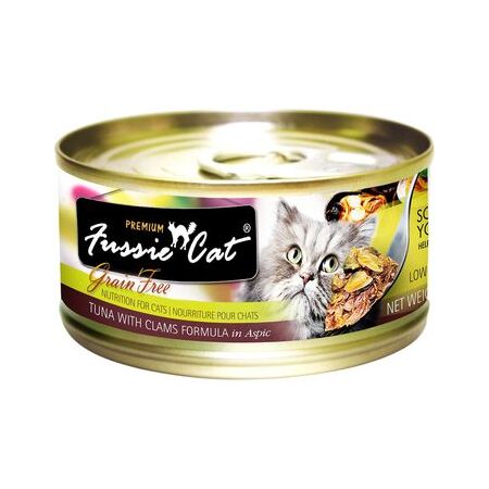 Fussie Cat Wet Food Premium Tuna & Clams in Aspic