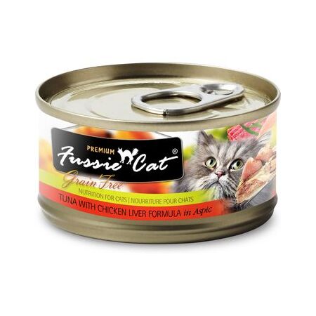 Fussie Cat Wet Food Tuna & Chicken Liver in Aspic