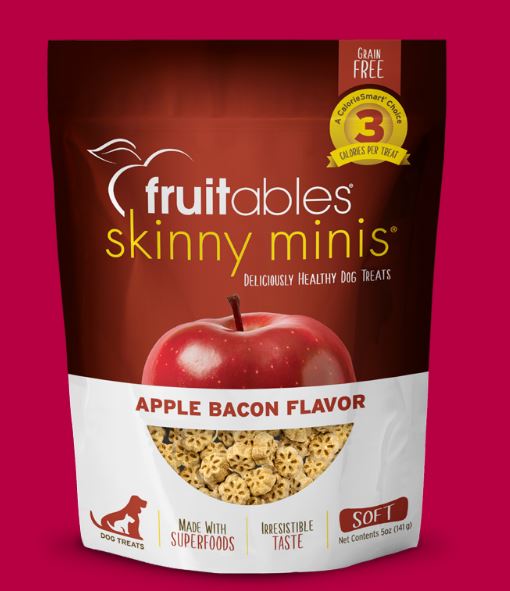 Fruitables Skinny Minis Apple Bacon Dog Treats