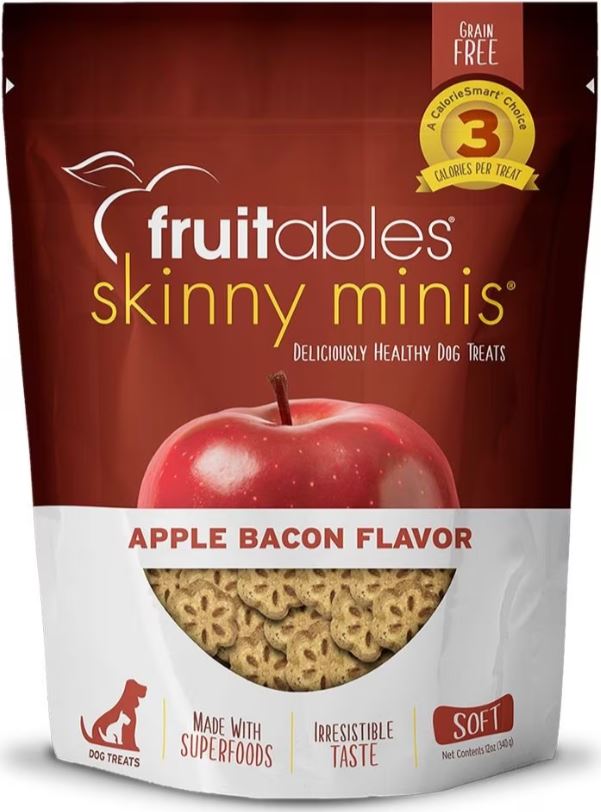 Fruitables Skinny Minis Apple Bacon Dog Treats