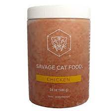 Savage Cat Raw Food, 24 oz, Chicken