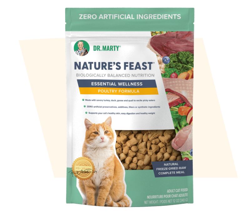 Dr. Marty's Freeze-Dried Nature's Feast Formula For Cats 5.5oz-Poultry