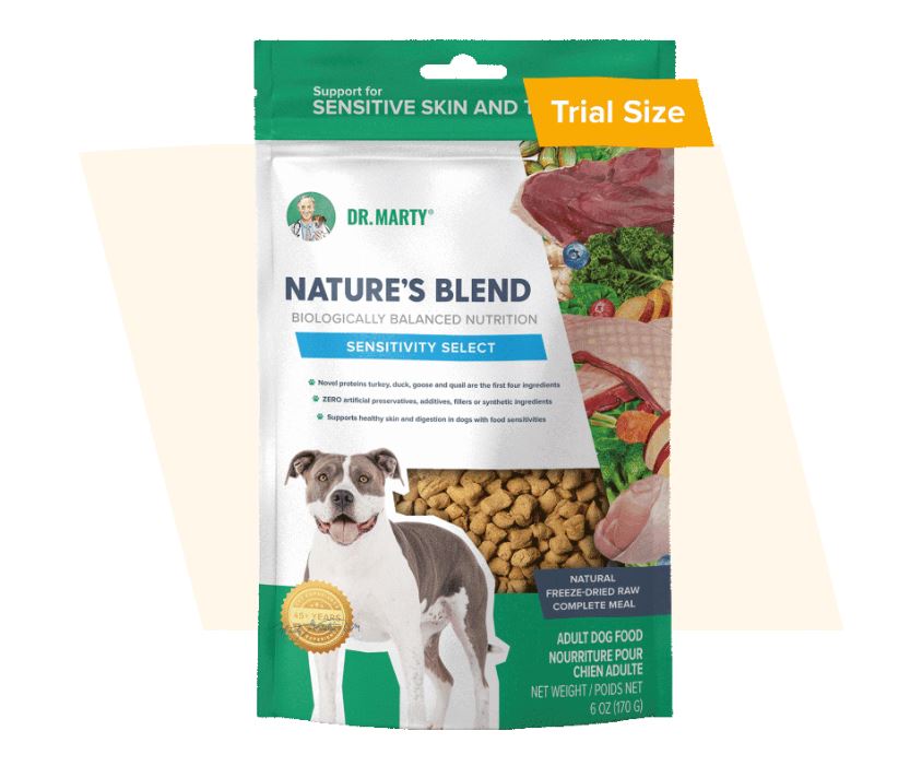 Dr. Marty's Freeze-Dried Nature's Blend Formula for Dogs-Sensitivity Select
