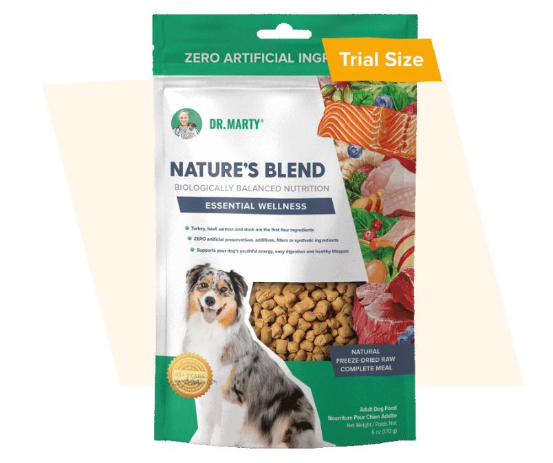 Dr. Marty's Freeze-Dried Nature's Blend Formula for Dogs-Essential Wellness