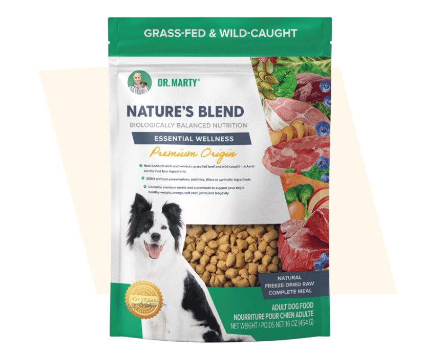 Dr. Marty's Freeze-Dried Nature's Blend Formula for Dogs-Premium Origin
