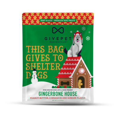 GivePet Gingerbone House Dog Treats