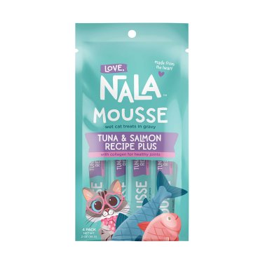 Love Nala Cat Treat Mousse Tubes, Salmon & Tuna Plus Collagen-Love Nala-Tuna & Salmon Plus Collagen-
