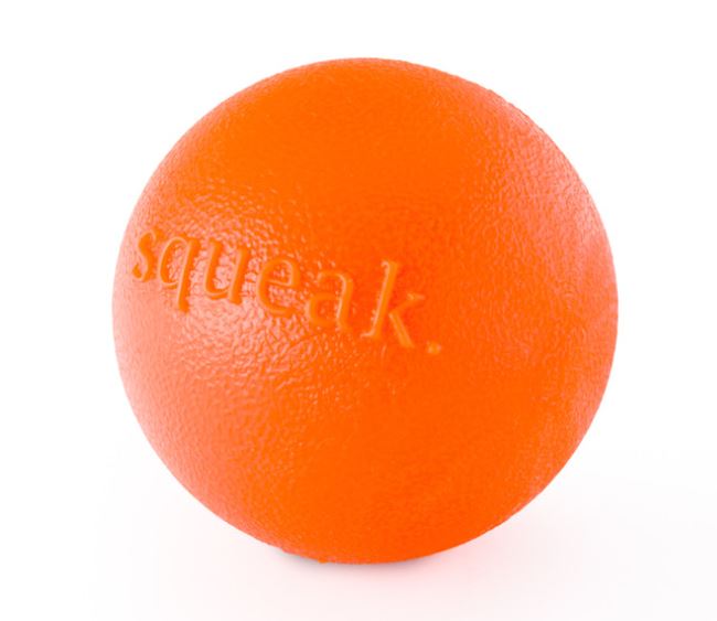 Orbee- Tuff Squeak Ball 3in Orange-3in Orange