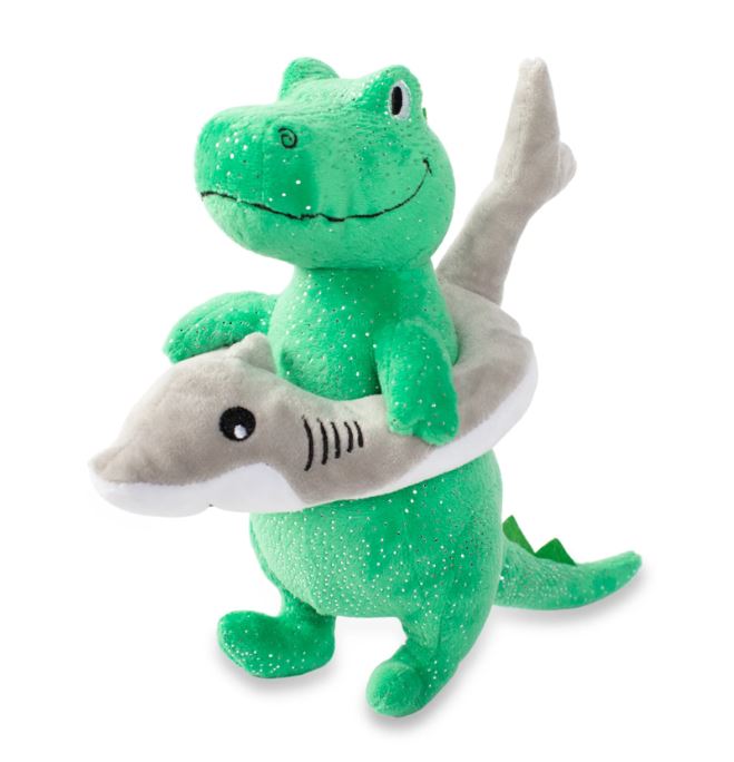"Shark Week Rex" Plush Dog Toy-Petshop by Fringe Studio