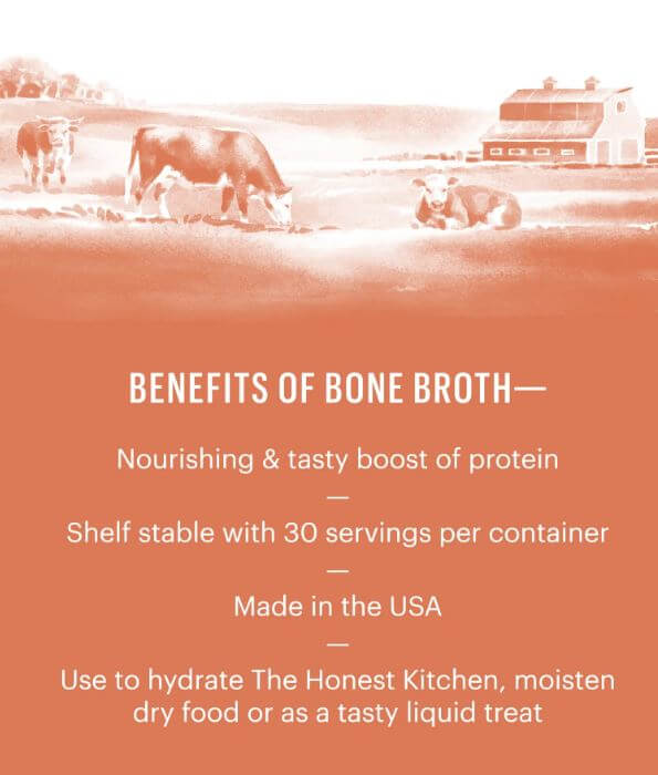 Beef Bone Broth Honest Kitchen Benefits of Bone Broth chart
