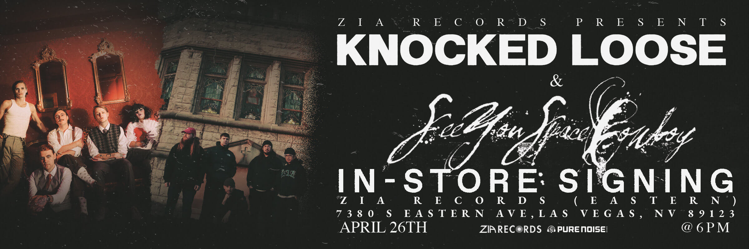 Knocked Loose and seeyouspacecowboy at Zia Records